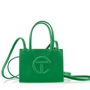 Green mini telfar bag